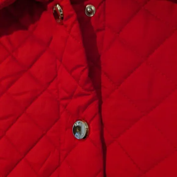 🧥 Anne Klein Quilted Jacket – Red (Size M) 🍁❤️ - Picture 7 of 9